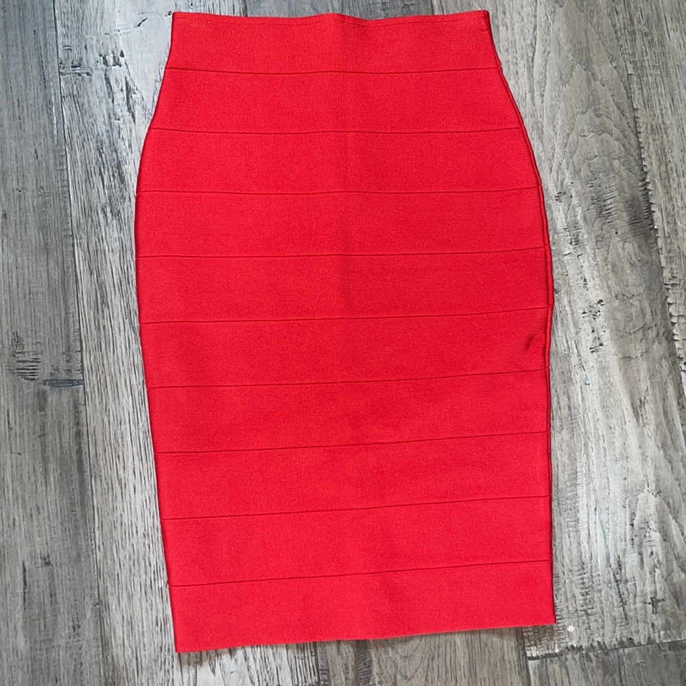 Red Hera Collection Pencil Skirt